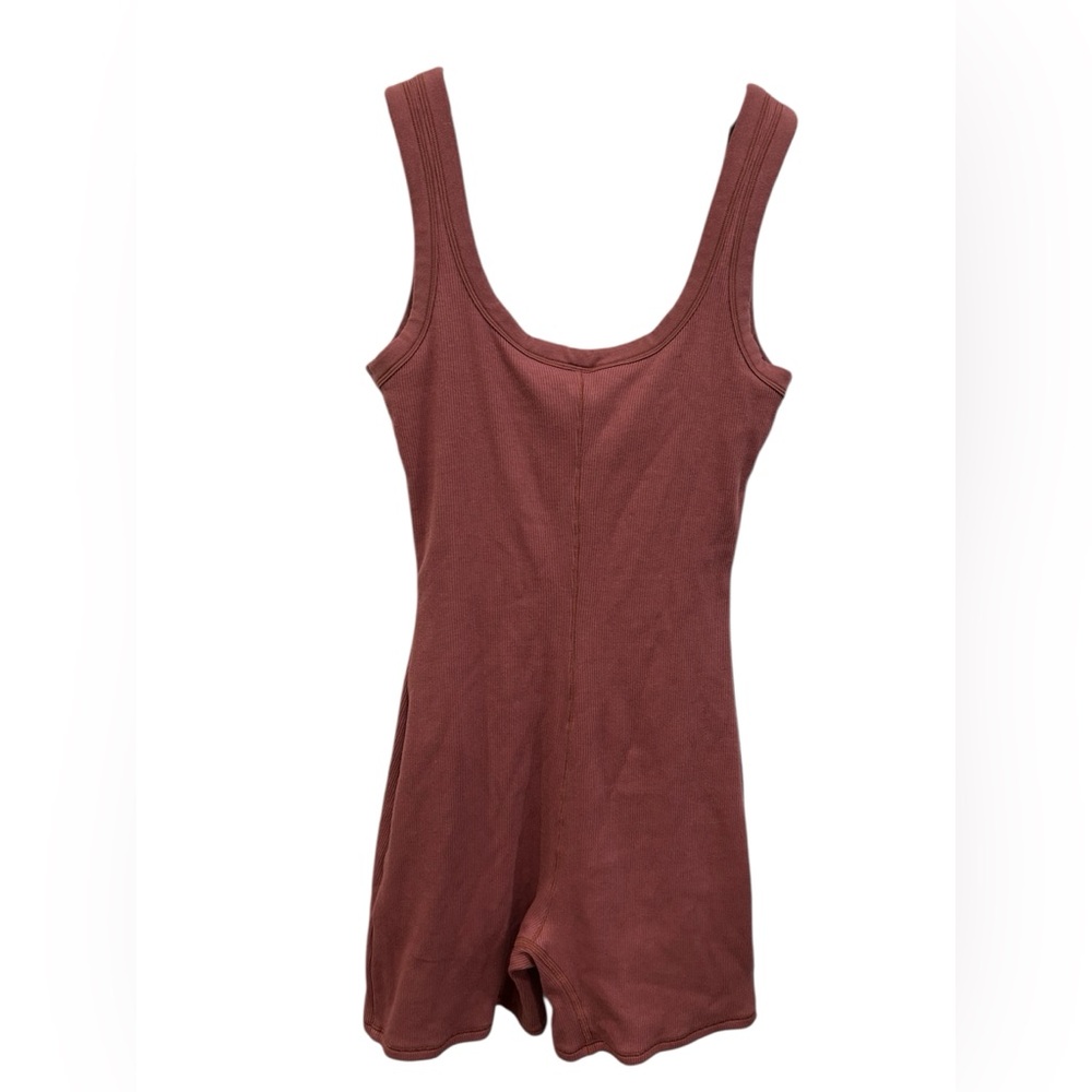 SKIMS NWT Cotton Rib Onesie Color Redwood Sz Small - Picture 5 of 7
